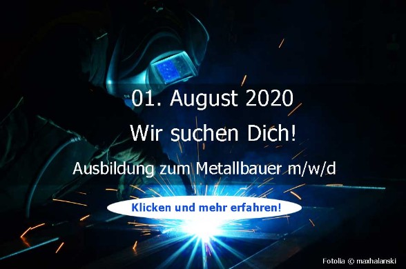 Stellenangebot Wienecke Metallbauer Augsut 2020